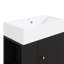 Petit meuble-lavabo avec lavabo simple en céramique-414888834