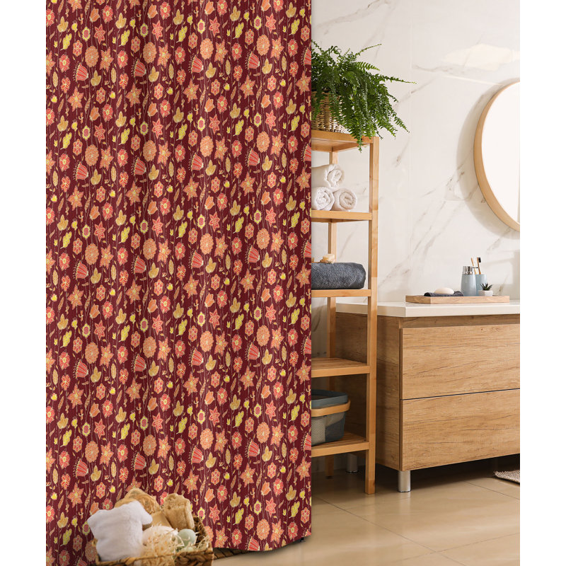 Shower Curtain with Hooks Included, 72"H x 36"W