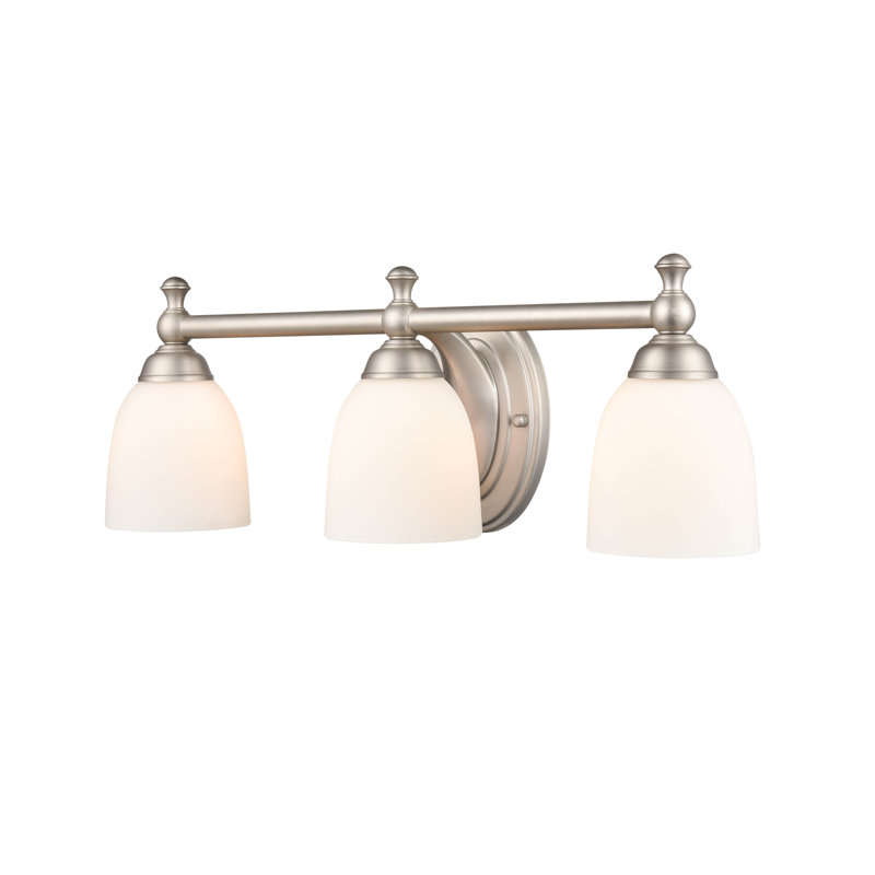 Aideyn 3 - Light Dimmable Vanity Light, Satin Nickel