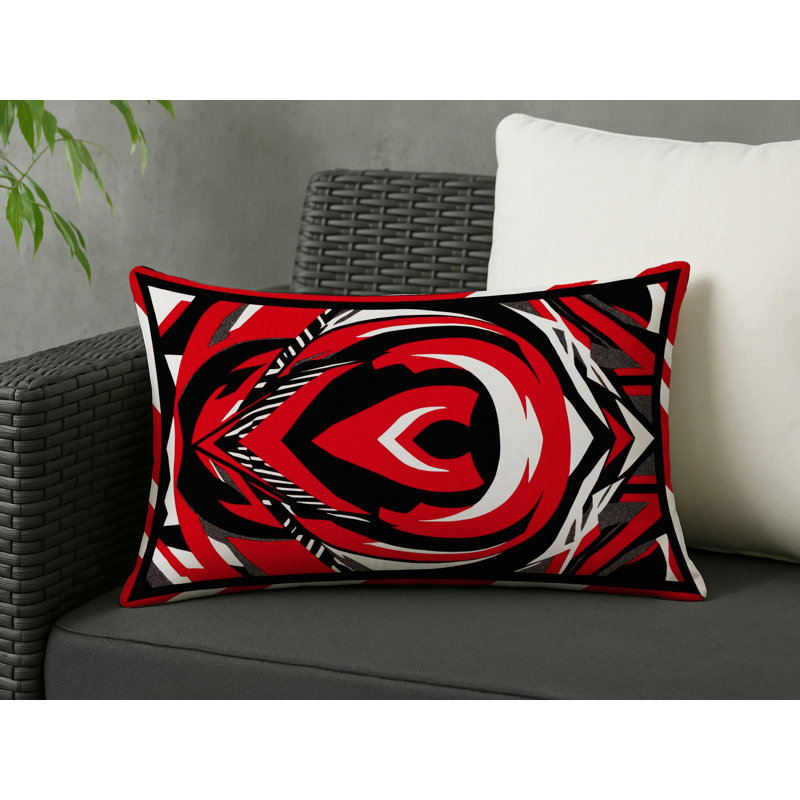 Ruby Noir Indoor And Outdoor Pillow, Rectangle 20"H x 14"W