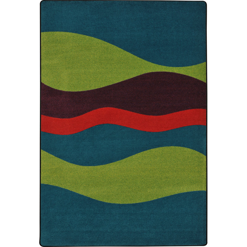 Abstract Indoor Rug, Rectangle 7'8" x 10'9"