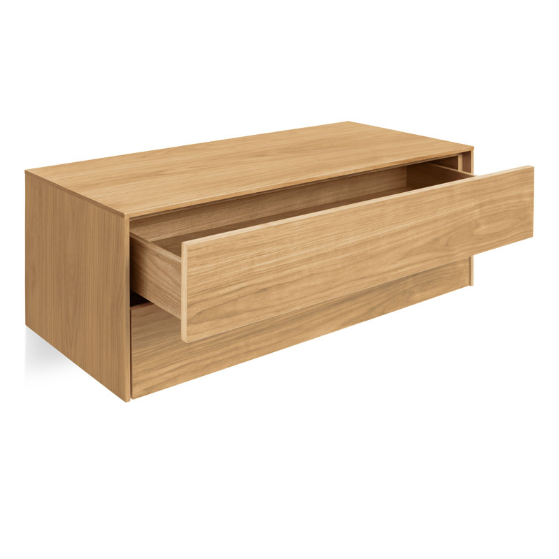 Wonder Wall 2.0 Solid Wood Accent Chest, White Oak