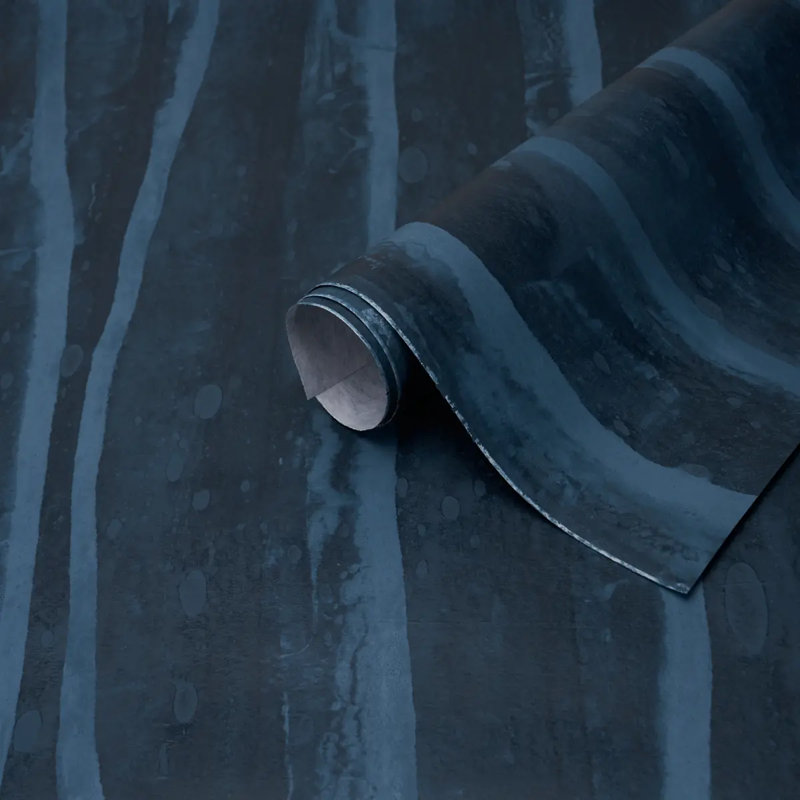 Papier peint Schumacher X Patterson Flynn Alden, Bleu