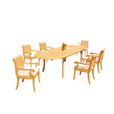 Giva Outdoor 7 - Piece Teak Dining Set