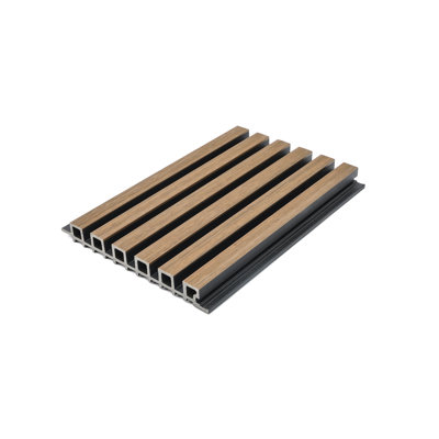 103.125” x 8.75” x 1”  European Outdoor 6-grid Slat Wood Plastic Siding Board