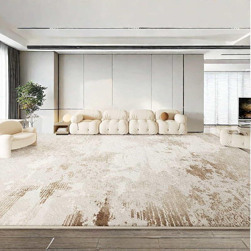 Abreha Area Rug with Non-Slip Backing, Rectangle 7'10" x 11'2"