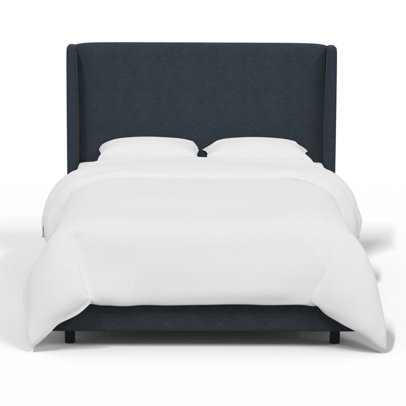 Tilly Upholstered Bed, Classic Navy Linen, Full