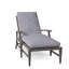 Croquet Aluminum 78.38" Long Reclining Single Chaise with Cushions-63361373-93646388-70085685