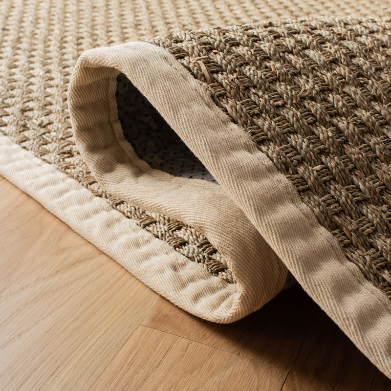 Dollard Machine Woven Brown Rug, Rectangle 61 x 91 cm