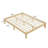 Original Wood Color Pine Bed Frame - Simple Traditional Platform Bed For Cozy Bedroom Decor