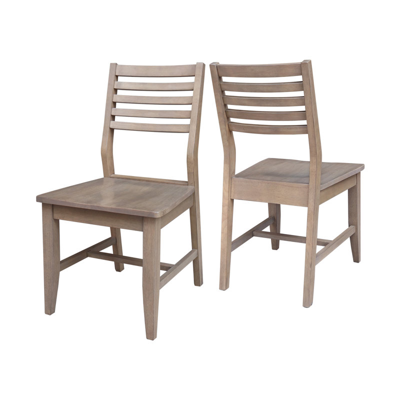 Darriyah 18'' H Solid Wood Side Chair, Flax