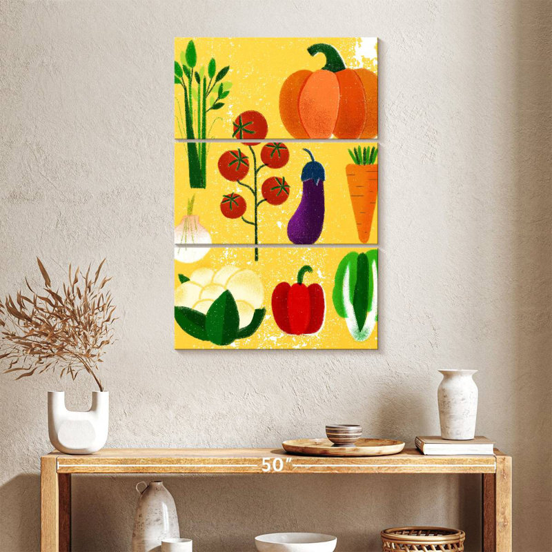 Yarlin Vegetable Variety, 38" H x 24" W