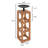 Wood Hollow Square Hole Design Pillar Candle Holder-503104642-503104641
