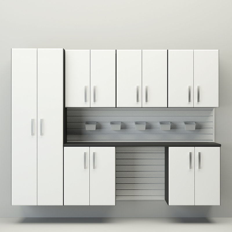 6 Piece Complete Storage System, White