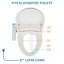 Siège de bidet allongé chauffant électrique Series Series