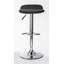 Swivel Upholstered Faux Leather Adjustable Height Bar Stool with Steel Frame
