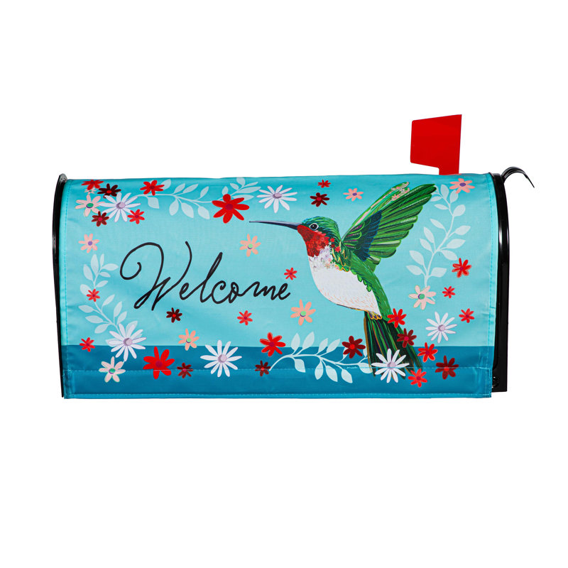 Couvercle de boîte aux lettres Hummingbird Welcome