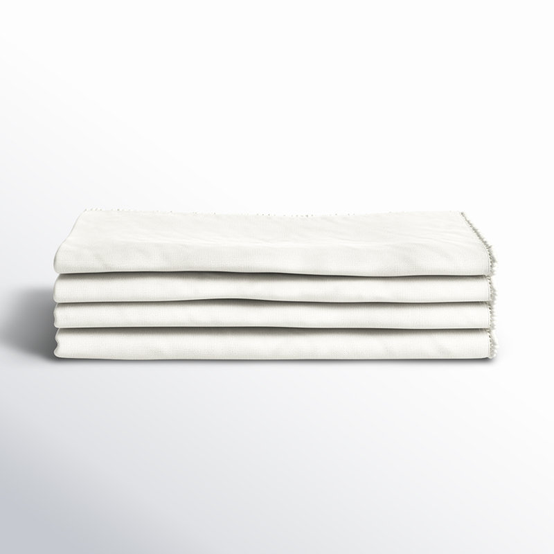 Serviette 20 po Trezza Pom Pom, Ivoire