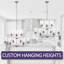 Lustre à niveaux 9 lumières façon bougie