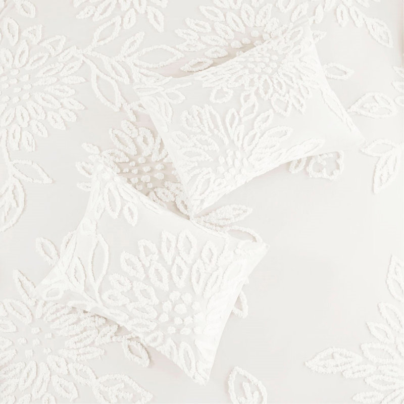 Ensemble de housse de couette 3 pièces, Housse de couette très grand et 2 taies, Blanc cassé