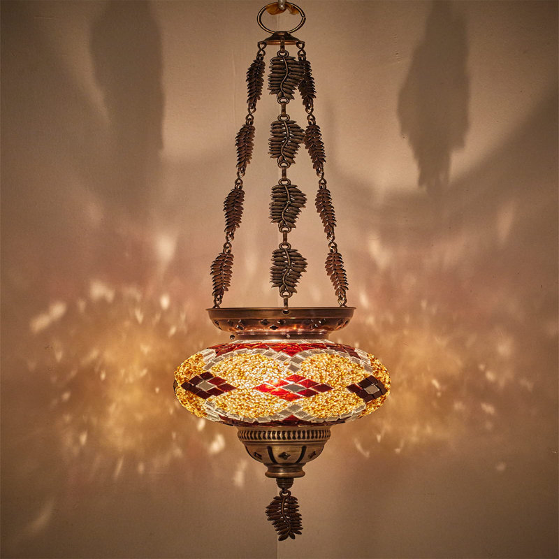 Metal Tealight Holder, Yellow