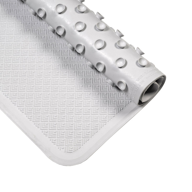Rubagrip Rubber Non Slip Shower Mat with Secure Suction Cups