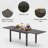 Large Extendable Patio Dining Table(Only Including Table)