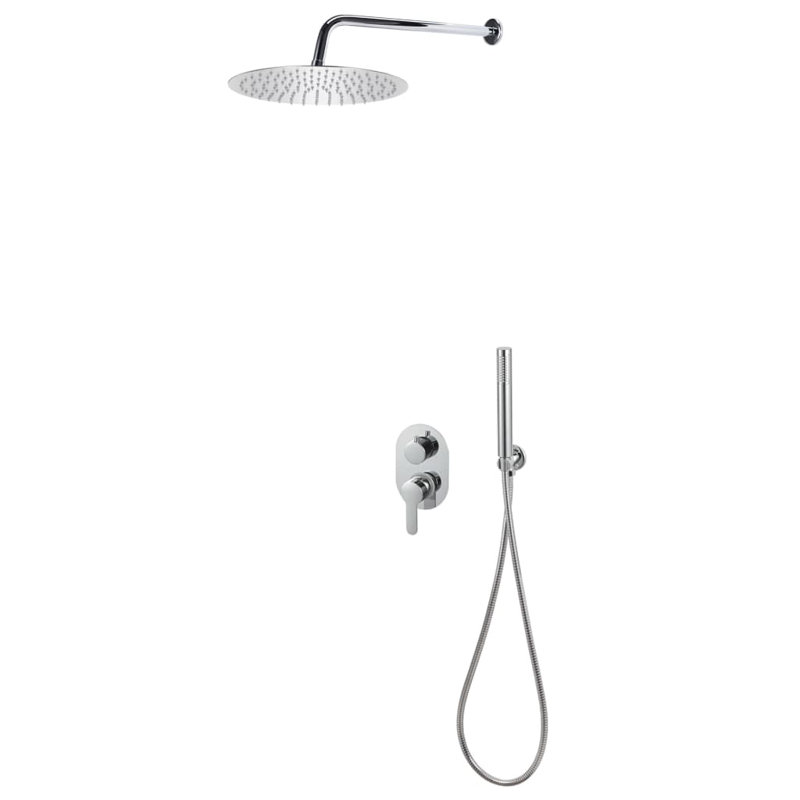 Romriell Rain Dual Shower Head, Chrome