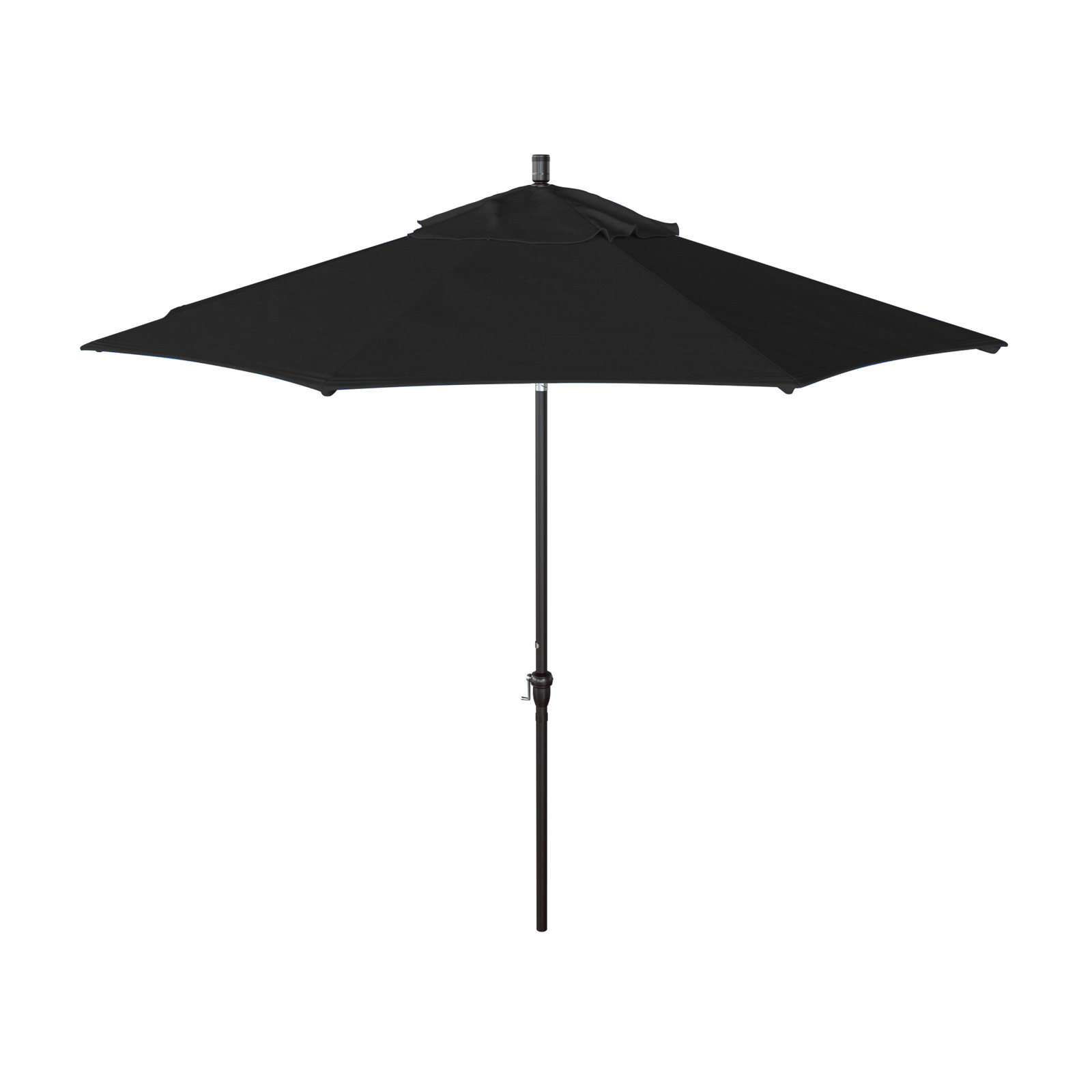 Camry 9' Sunbrella® Market Umbrella, Canvas Black Sunbrella® Canvas