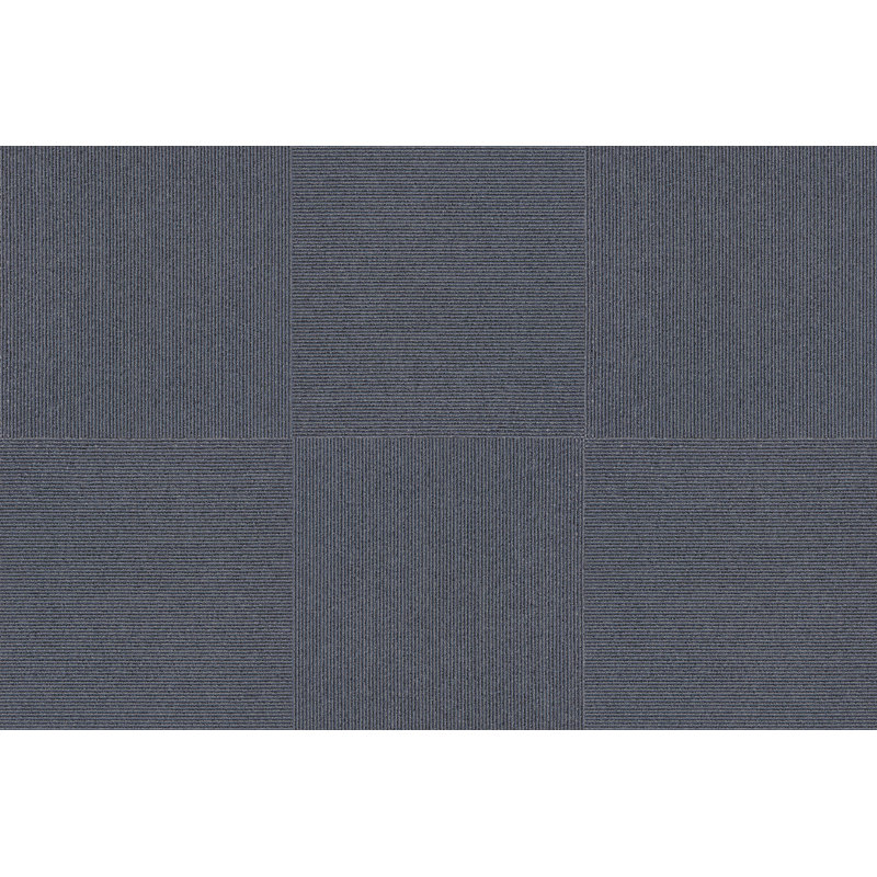 Dalle de tapis à niveaux multiples 19,7 po x 19,7 po, Bleu ardoise