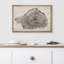 «Wood Tree Ring Log Neutral Farmhouse Cabin Cottage Eathy Decor», reproduction d'art sur toile encadrée-418975237-463639651
