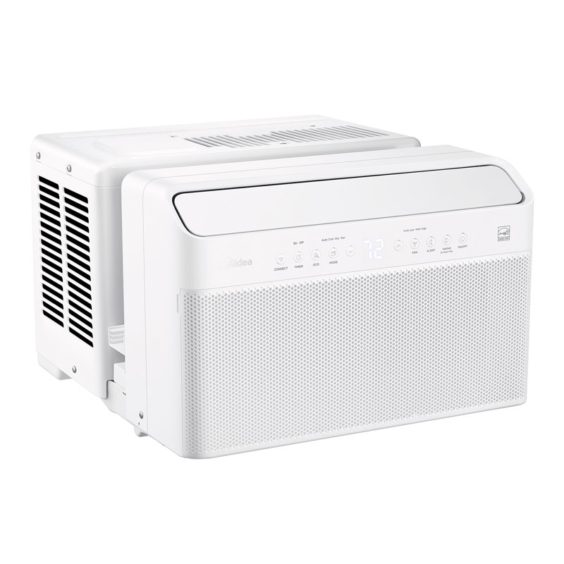 White U-Shaped Inverter Window Air Conditioner with Smart Control