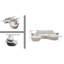 Ensemble de canapé modulaire courbé 2 pièces avec coussins, mobilier de salon ergonomique minimaliste, sièges modernes, sans assemblage, canapé et méridienne, beige-1773335649