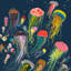 «Floating Jellyfish Indigo», reproduction sur toile tendue-1571452170