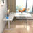 Becali 63'' L-Shaped Height Adjustable Standing Desk With A Drawer-2120531037