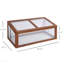 Jardinière portative en bois avec serre froide et jardin d'intérieur / extérieur, terrarium, 39 po x 26 po x 16 po
