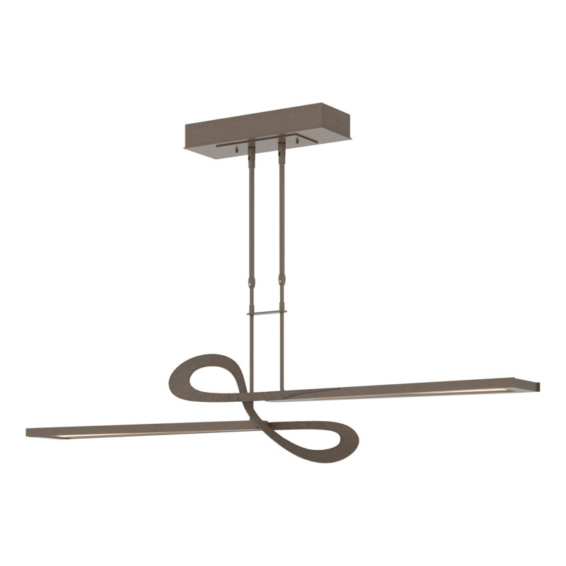 Switchback Kitchen Island Geometric LED Pendant, Bronze