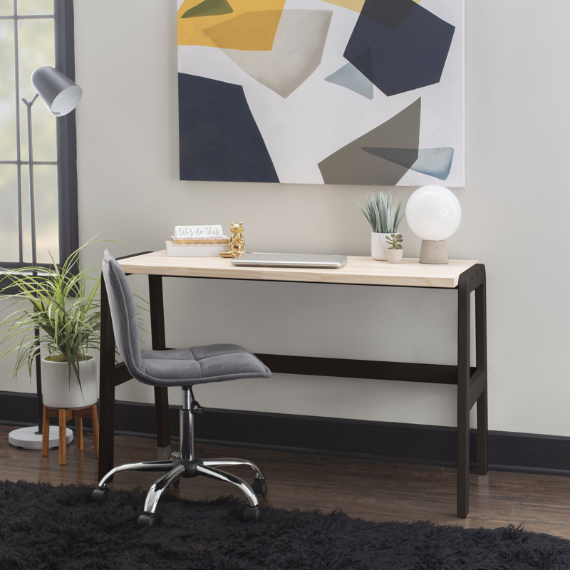 Goodspeed Solid Wood Writing Desk, Black
