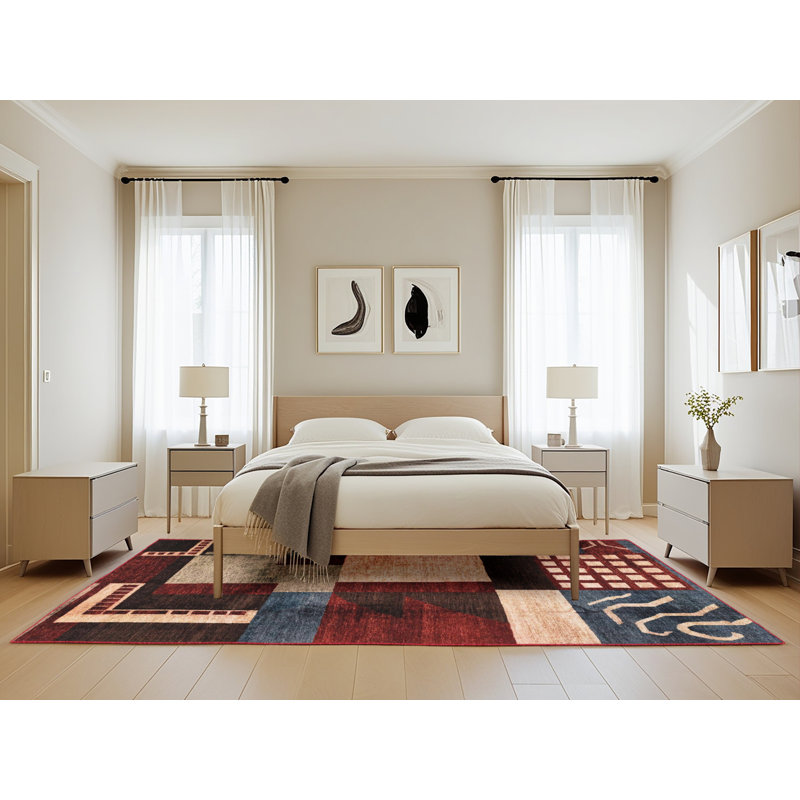 Tapis abstrait moderne 3229, Rectangle 5 pi x 8 pi