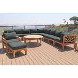 Monterey Outdoor 7 - Piece Teak Conversation Set