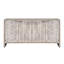 Buffet d'appoint 4 portes Accent Bois naturel lavé, style artistique, rangement de salon polyvalent-655212705