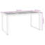 Shamon Rectangular Metal Outdoor Dining Table , cm W cm D-751101862