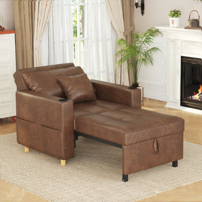 Emma-Leigh 1 Seater Fabric Accent Chairs Bed