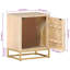 Napolitano 40cm W Iron Bedside Table