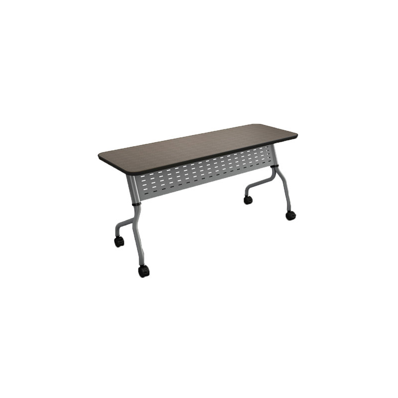 Table rectangulaire Sync, HPL noir, H 29,5 po x L 66 po x l 18 po, HPL noyer colombien