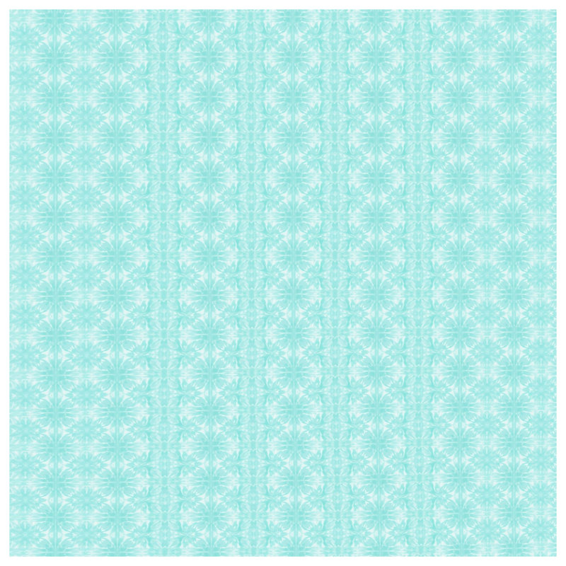 Couvertures à motif floral turquoise, 50in W x 60in H