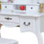 Ensemble de coiffeuse avec tabouret et miroir