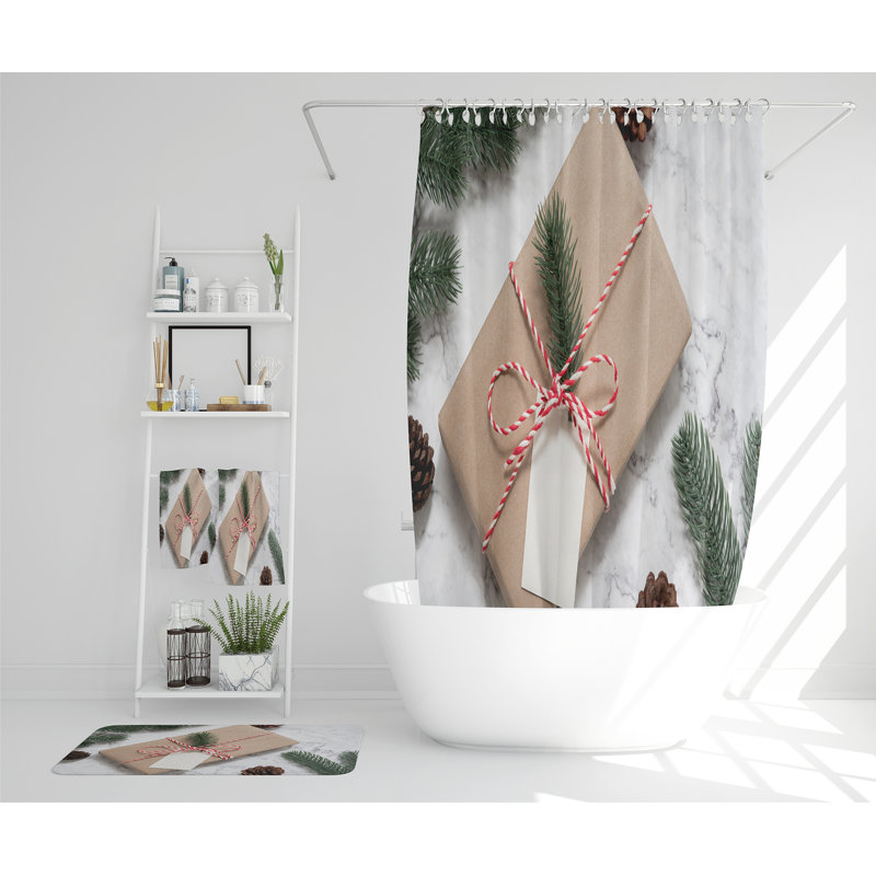 Kesha Polyester Shower Curtain Set