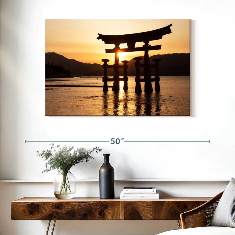 Ravi Miyajima Torii Sunset, 26" H x 39" W