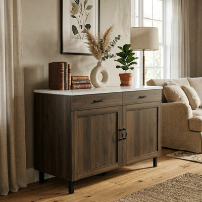 2-Drawer 2-Door Rustic Sideboard